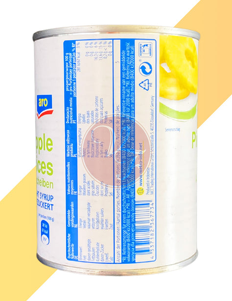 Ananasscheiben von Aro (Pineapple Slices in light Syrup) - 340 g