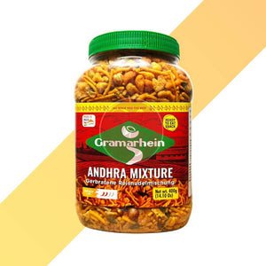 gebratene Reisnudelmischung - Andhra Mixture - Gramarhein - 400 g | Snacks | Village Foods