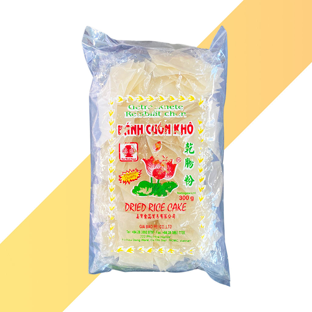 Bánh Cuốn Khô von Gia Bao (Getrocknete Reismehlblätter - Dried Rice Cake) - 300 g