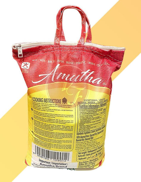 Basmati Reis - Creamy Sella - Extra Long - Amutha - 5 kg