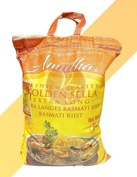 Basmati Reis - Golden Sella - Extra Long - Amutha - 5 kg