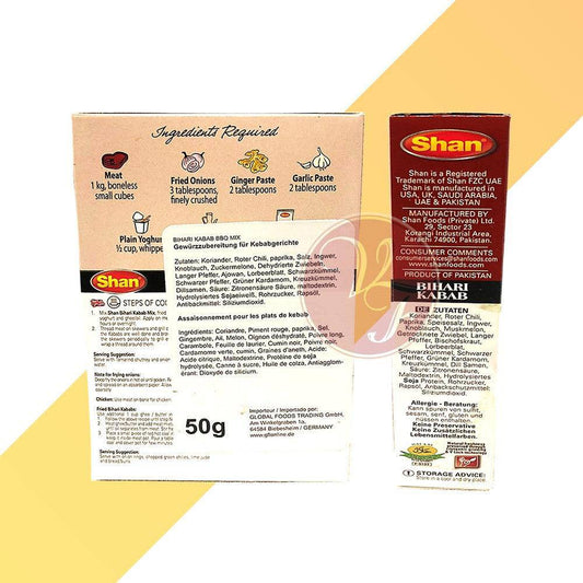 Bihari Kabab - Gewürzzubereitung - Shan - 50 g - Village Foods