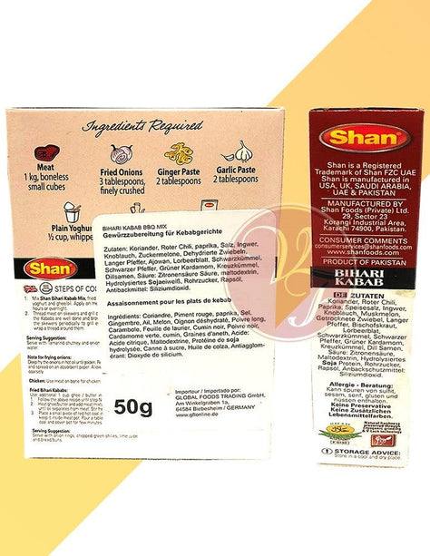 Bihari Kabab - Gewürzzubereitung - Shan - 50 g