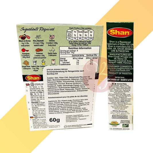 Bombay Biryani - Gewürzzubereitung - Shan - 60 g - Village Foods