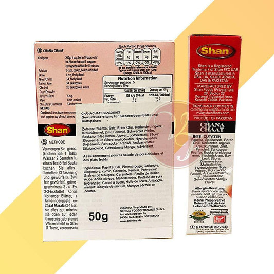 Chana Chaat - Gewürzzubereitung - Shan - 50 g - Village Foods