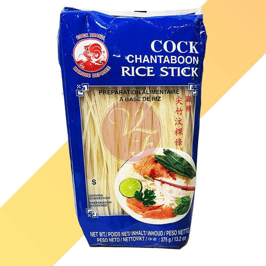 Chantaboon Rice Stick - Cock Brand - 0,375 kg [S - XL] | Nudeln & Suppen | Village Foods