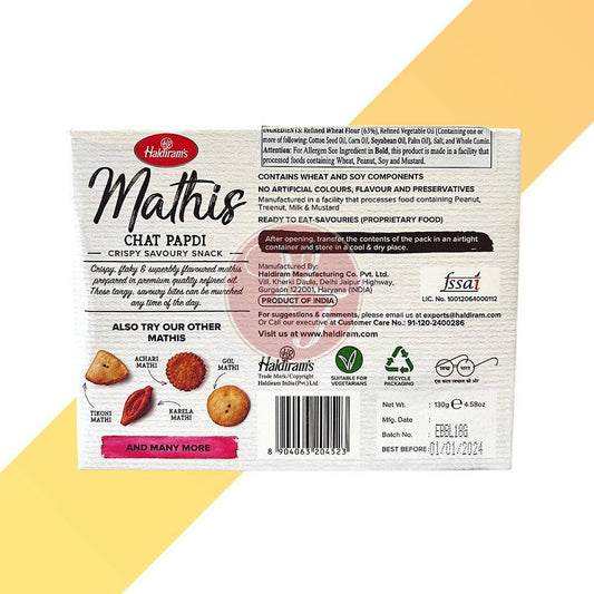 Chat Papdi - Haldiram's - 130 g - Village Foods