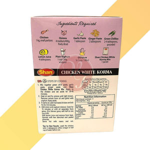 Chicken White Korma - Gewürzzubereitung - Shan - 40 g - Village Foods