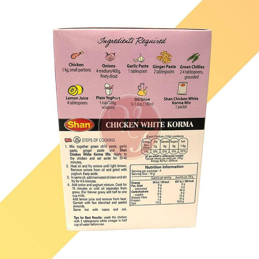 Chicken White Korma - Gewürzzubereitung - Shan - 40 g - Village Foods