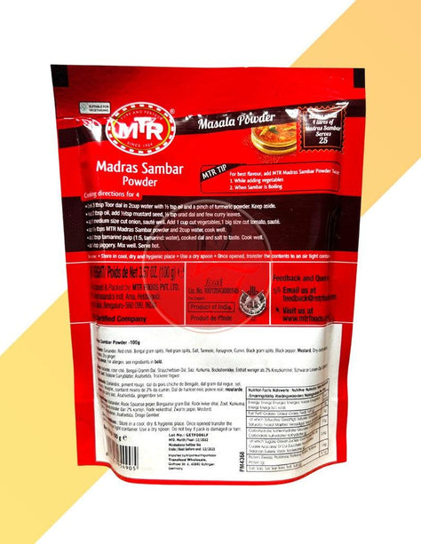 Currypulver - Madras Sambar Powder - MTR - 100 g