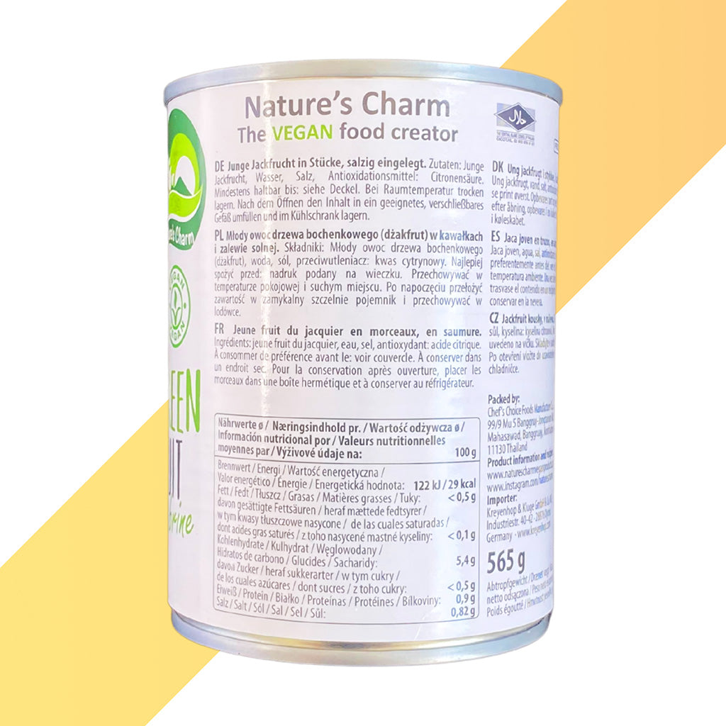 Eingelegte Grüne Jackfrucht von Nature's Charm (Young Green Jackfruit in Brine) - 300 g
