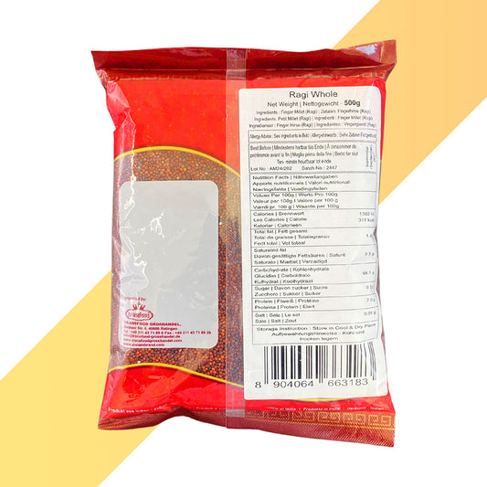 Fingerhirse von Annam (Ragi Whole) - 500 g
