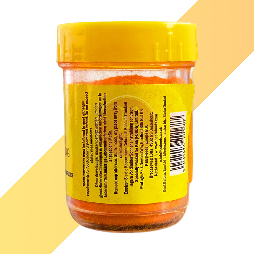 Gelbe Lebensmittelfarbe von Heera (Yellow Food Colouring Powder) - 25 g