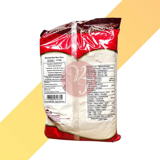 Roasted Red Rice Flour - Geröstete rotes Reismehl - Annam - 2kg | Mehl & Getreide | Village Foods