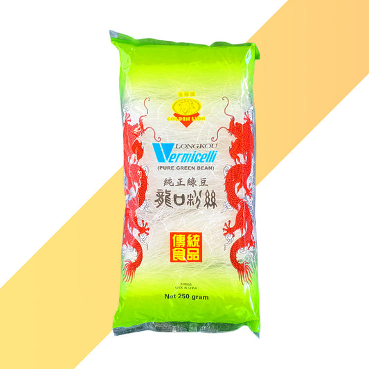 Green Bean Longkou Vermicelli von Golden Lion (Grüne-Bohnen-Glasnudeln) - 250 g