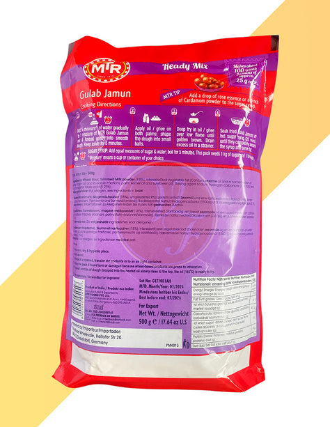 Gulab Jamun Mix von MTR (Fertigmischung für Gulab Jamun) [200 g - 500 g]