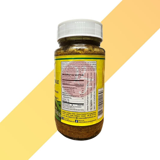 Indischer Grüner Chili Pickle ohne Knoblauch - Green Chilli Pickle - Priya - 300 g | Soßen & Pasten | Village Foods