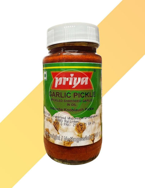 Indischer Knoblauch Pickle - Garlic Pickle - Priya - 300 g