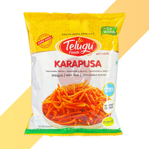 Karapusa von Swetha Telugu Foods (Südindischer Knusper-Snack) - 170 g
