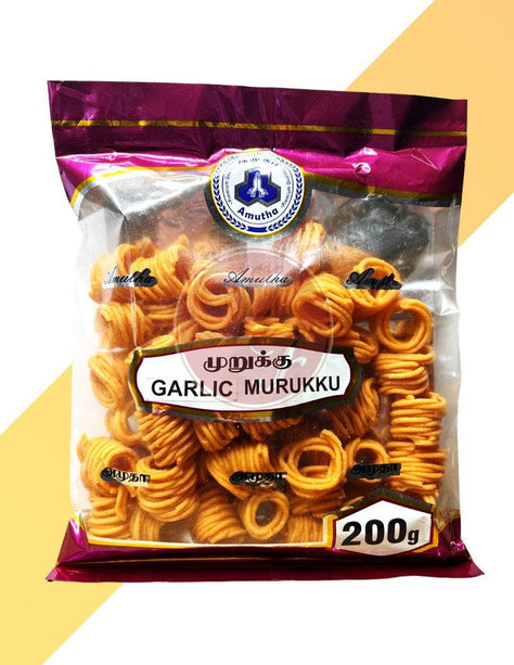 Knoblauch Gebäck - Garlic Murukku - Amutha - 200 g