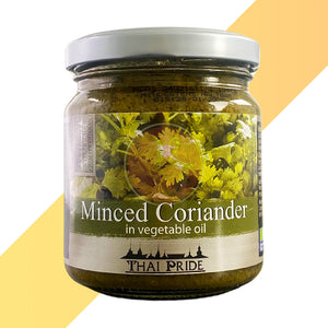 Koriander-Paste von Thai Pride (Minced Koriander in Vegetable Oil) - 180 g