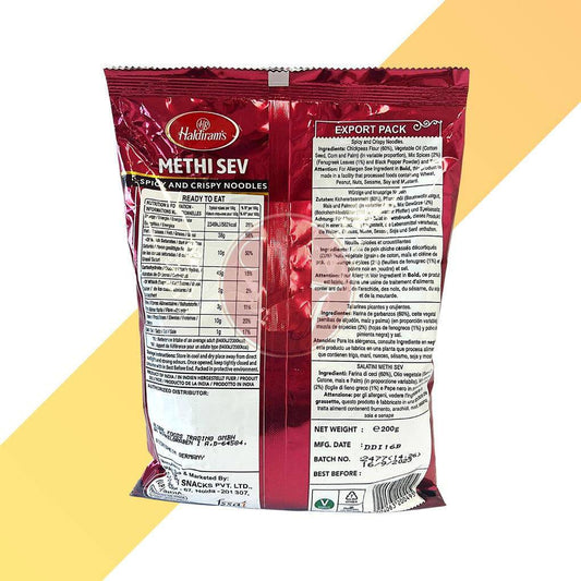Methi Sev - Haldiram's - 200 g | Snacks | Village Foods