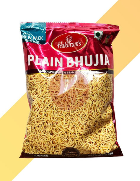 Mild gewürzte Nudeln aus Mattenbohnenmehl - Plain Bhujia - Haldiram´s - 200 g