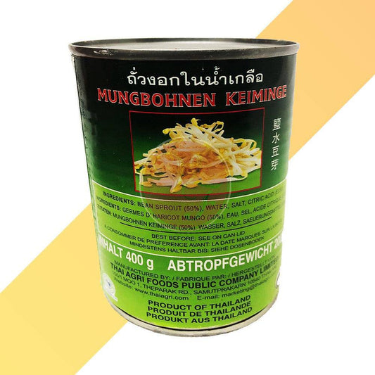 Mungbohnen Sprossen in Lake - Bean Sprout in Brine - Aroy-D - 0,4 kg - Village Foods