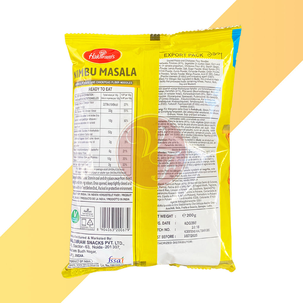 Nimbu Masala von Haldiram's (Sauer-Würziger Snack) - 200 g