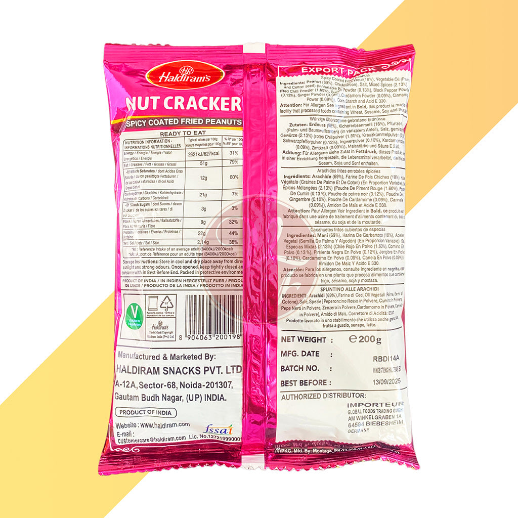 Nut Cracker von Haldiram's (Gewürzte Erdnüsse) - 200 g