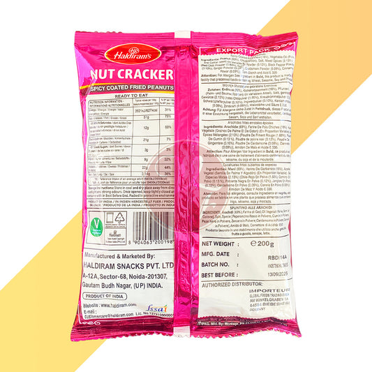 Nut Cracker von Haldiram's (Gewürzte Erdnüsse) - 200 g