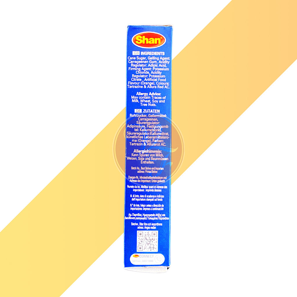 Orange Jelly Crystals von Shan (Instant-Wackelpudding Orange) - 80 g