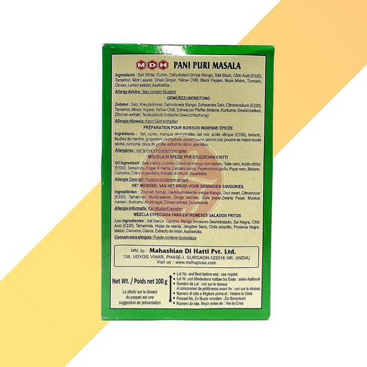 Pani Puri masala - MDH - 100 g - Village Foods