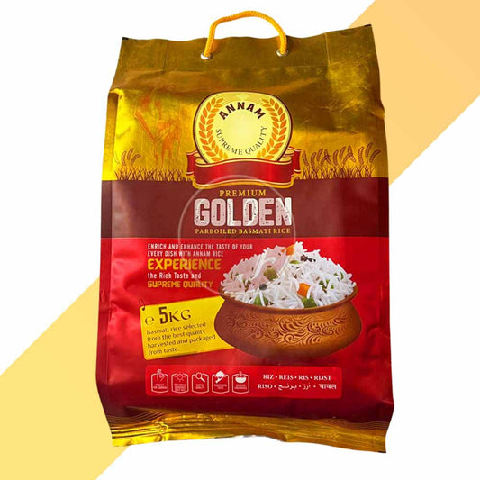 Parboiled Basmati Rice (Golden Premium) von Annam [5kg - 10 kg]