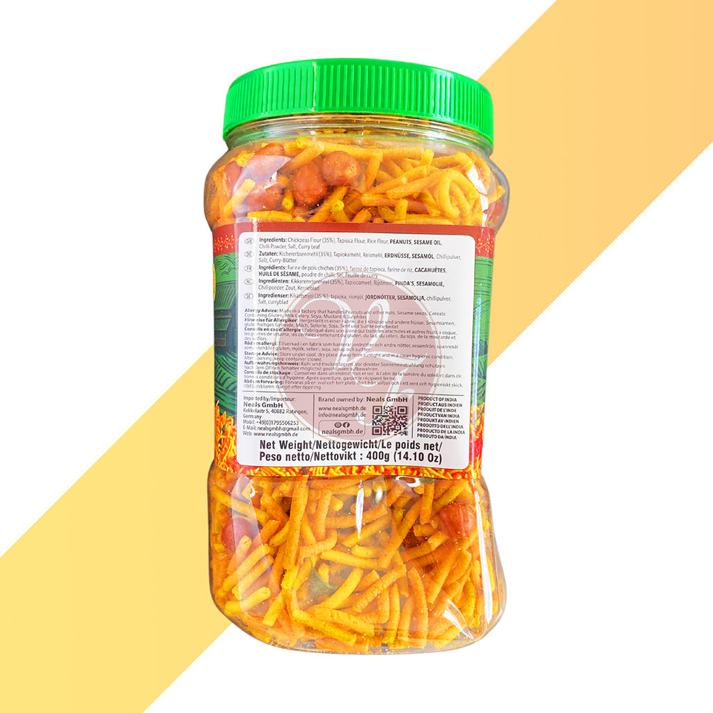Payyoili Mixture von Gramarhein (Gemischte Scharfe Indische Snacks) - 400 g