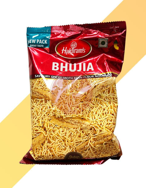 Pikant gewürzte Mattenbohnenmehldnudeln - Bhujia - Haldiram´s - 200 g