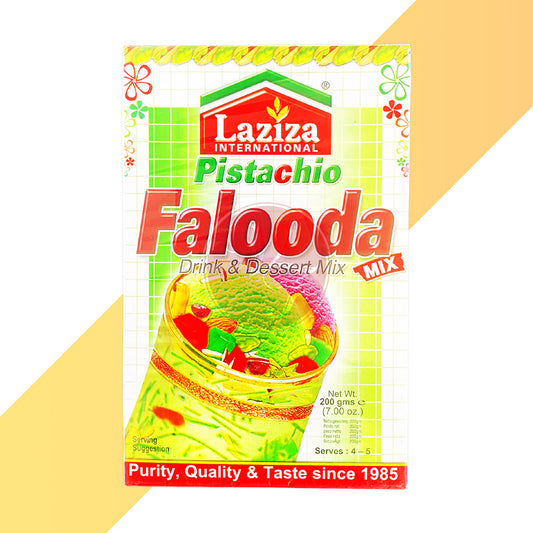 Pistachio Falooda Mix von Laziza (Fertig-Mix für Pistazien Falooda - Asiatisches Getränk-Dessert) - 200 g