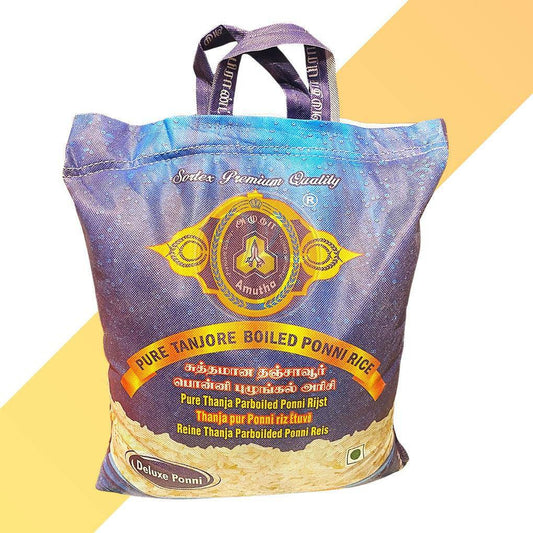 Ponni Reis - Pure Tanjore Boiled Ponni Rice - Amutha - 10 kg | Reis | Village Foods