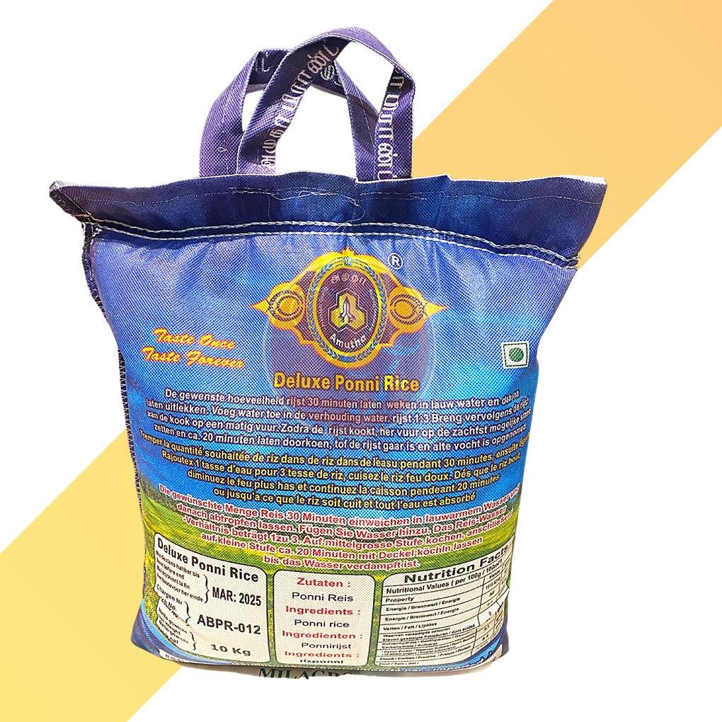 Ponni Reis - Pure Tanjore Boiled Ponni Rice - Amutha - 10 kg
