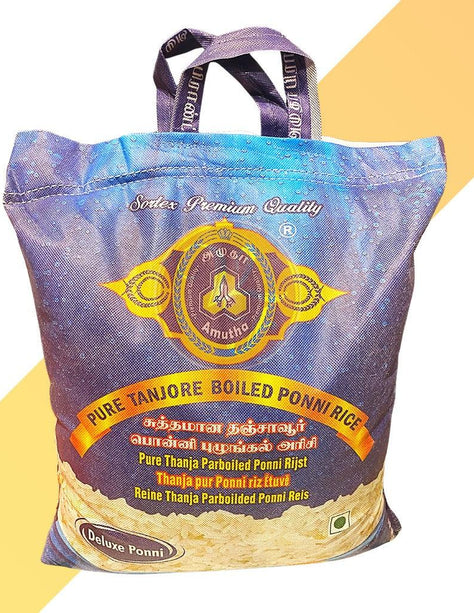 Ponni Reis - Pure Tanjore Boiled Ponni Rice - Amutha - 10 kg