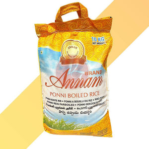 Ponni Reis vorgekocht - Ponni Boiled Rice - Annam [1 kg - 10 kg] - Village Foods