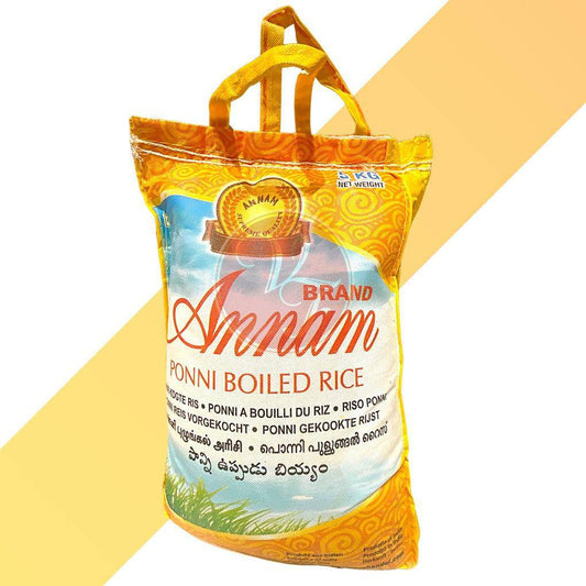 Ponni Reis vorgekocht - Ponni Boiled Rice - Annam [1 kg - 10 kg] - Village Foods