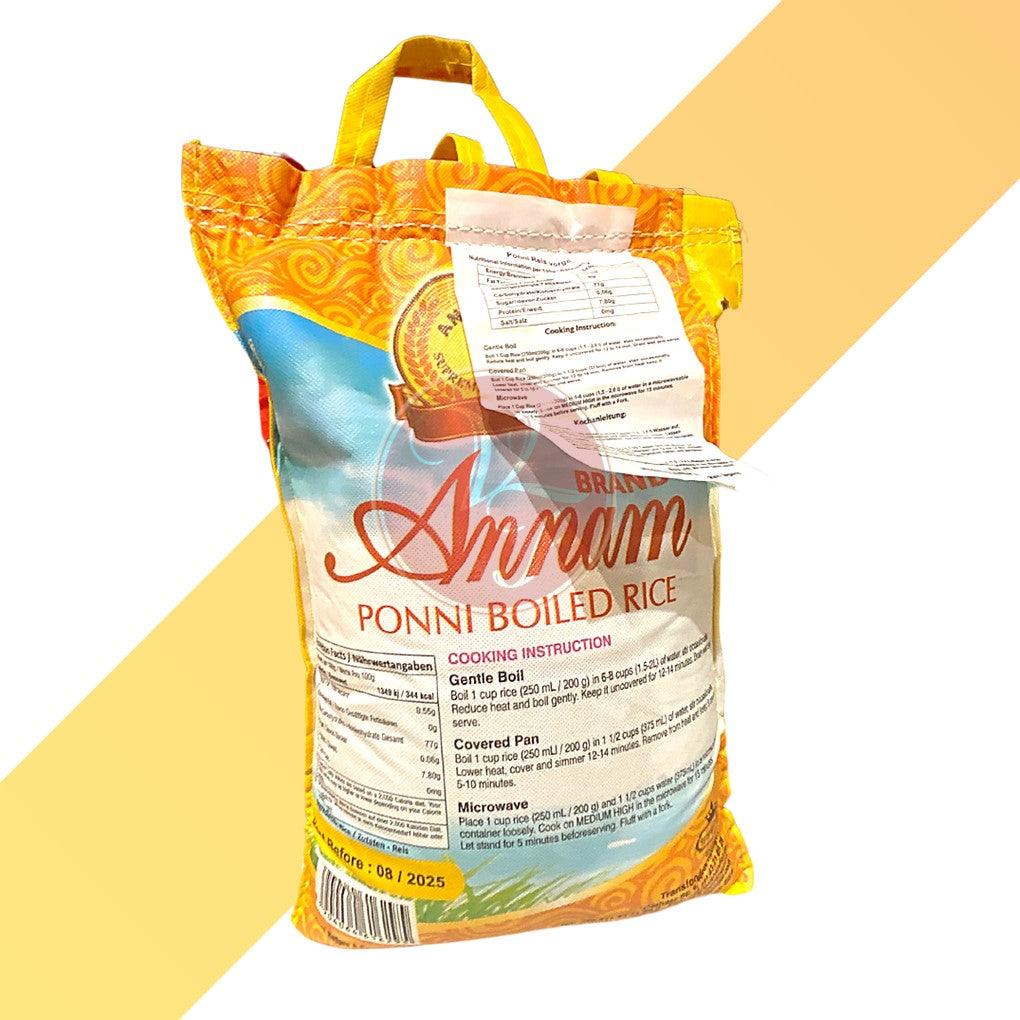 Ponni Reis vorgekocht - Ponni Boiled Rice - Annam [1 kg - 10 kg] - Village Foods