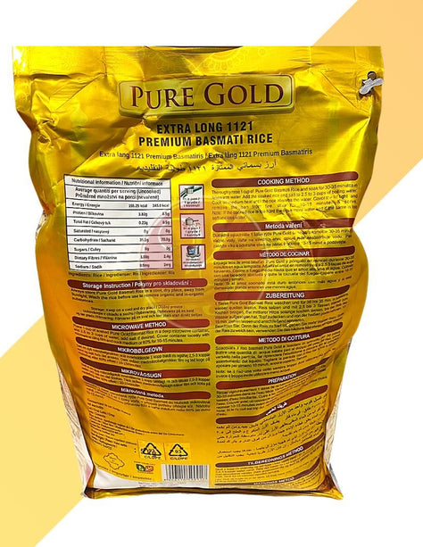 Premium Basmati Reis - Extra Long - Pure Gold - 5 kg