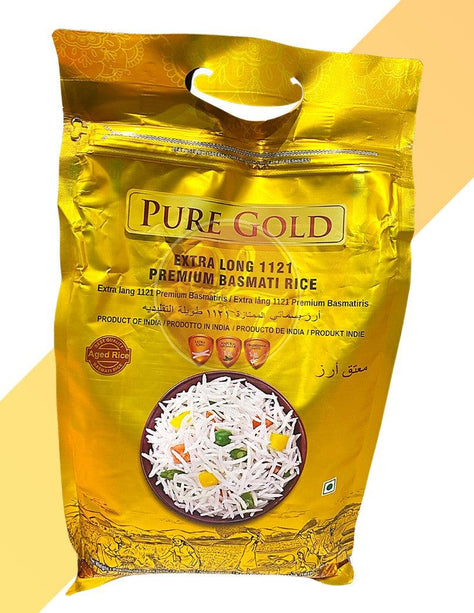 Premium Basmati Reis - Extra Long - Pure Gold - 5 kg | Reis | Village Foods