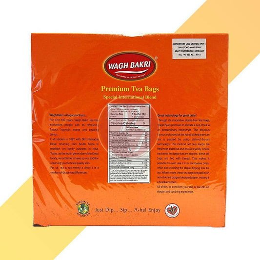 Premium Tea Bags - Wagh Bakri - 200 g - Village Foods