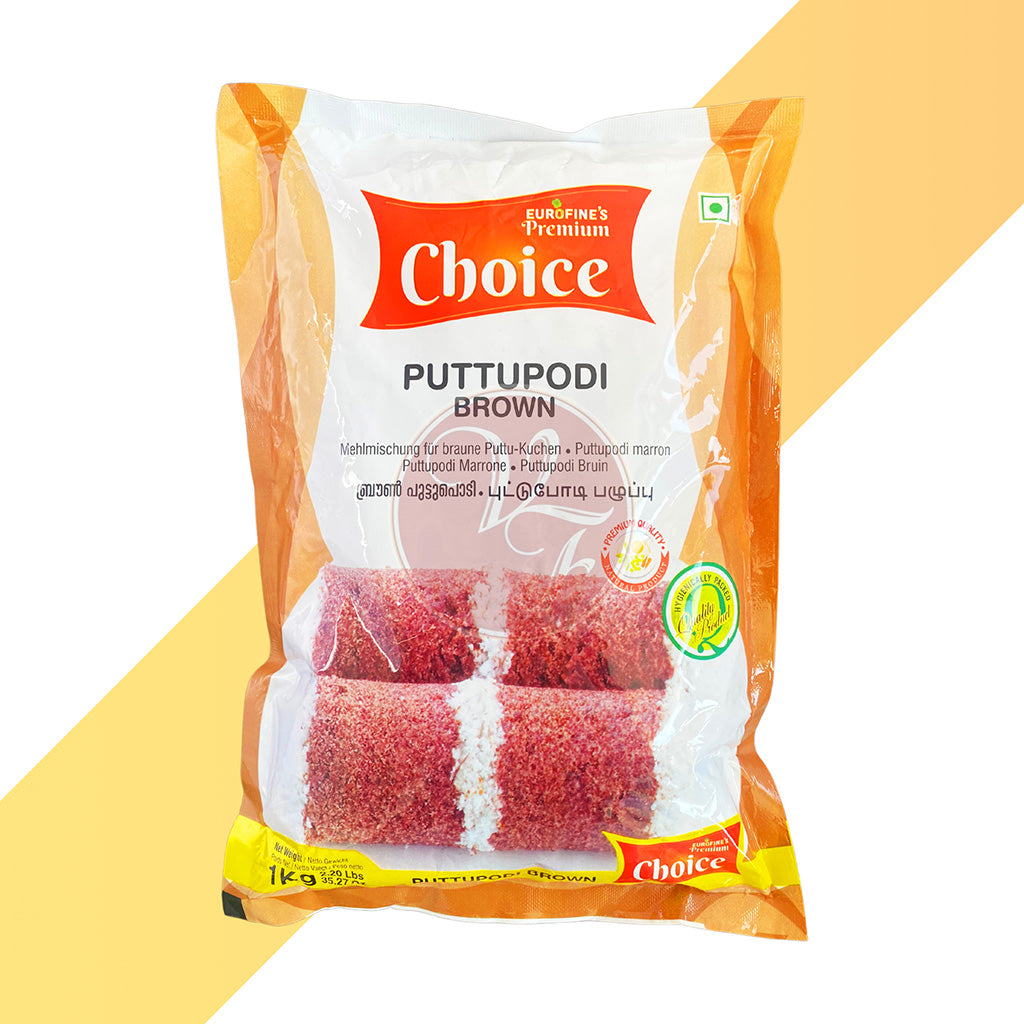 Puttupodi Brown von Eurofine's Premium Choice (Mehlmix für braune Puttu) - 1 kg
