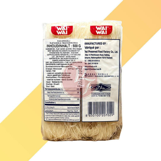 Reis Vermicelli - Wai-Wai - 500 g | Nudeln & Suppen | Village Foods