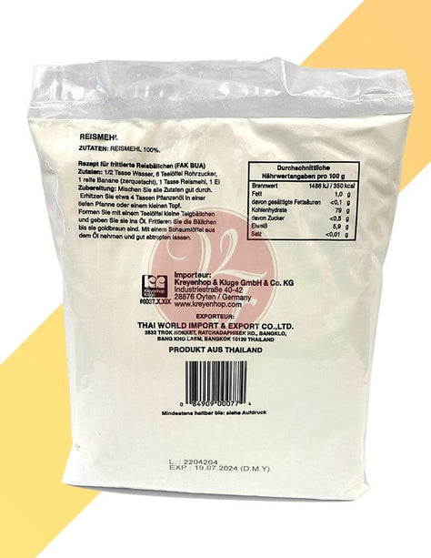 Reismehl - White Rice Flour - Cock Brand - 0,4 kg