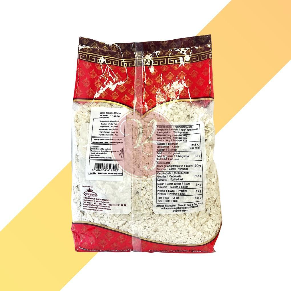 Rice Flakes White - Annam - 1 kg - Village Foods